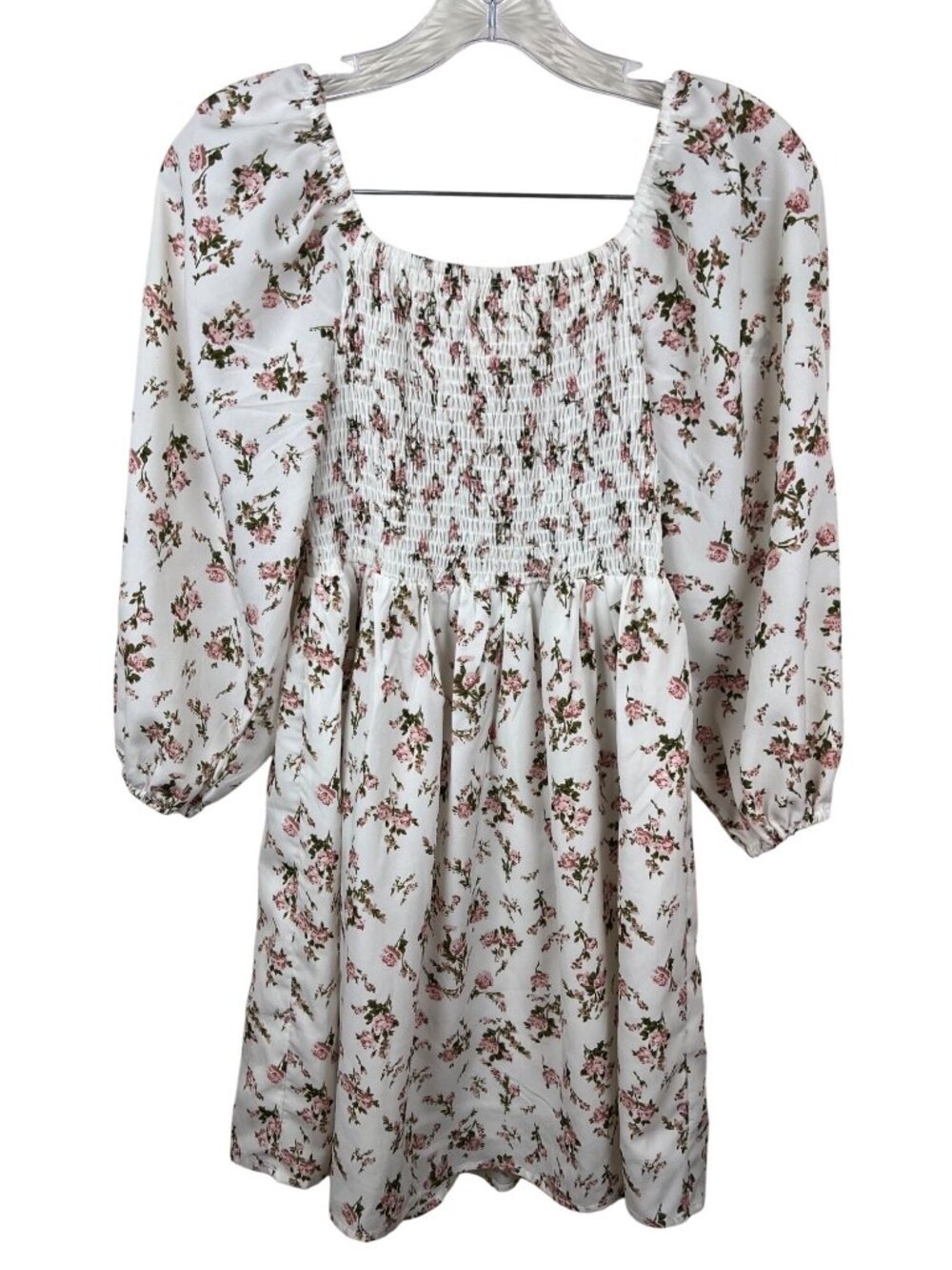 Romwe Pink Roses Dress
